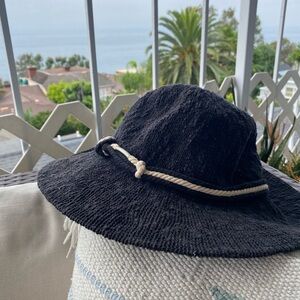Free People black sun hat
